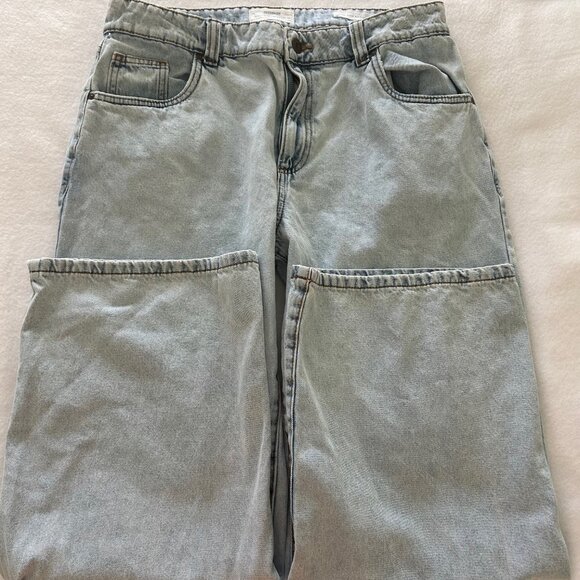Cotton On Jeans Women's Low Rise Baggy Denim Light Wash SZ8 Relaxed Fit Casual - Picture 5 of 10